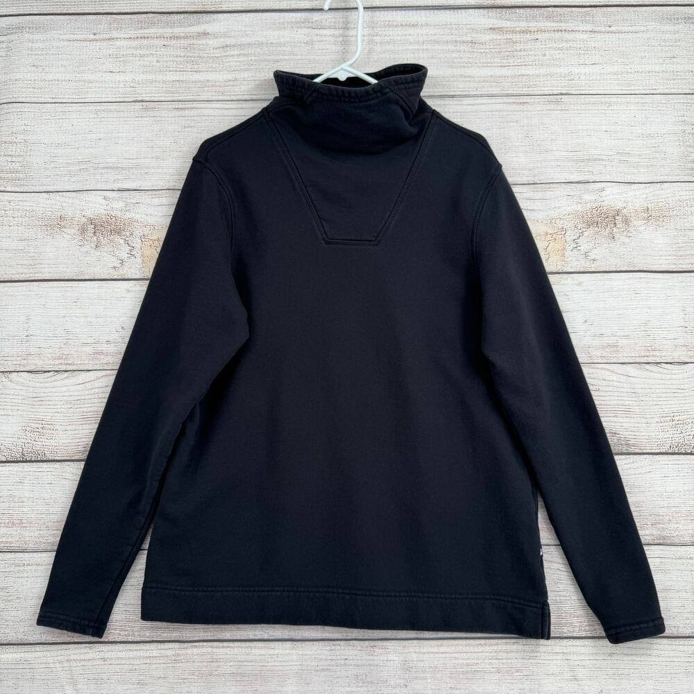 The North Face Mock Neck Pullover Sweatshirt Womens XL Black Stretch